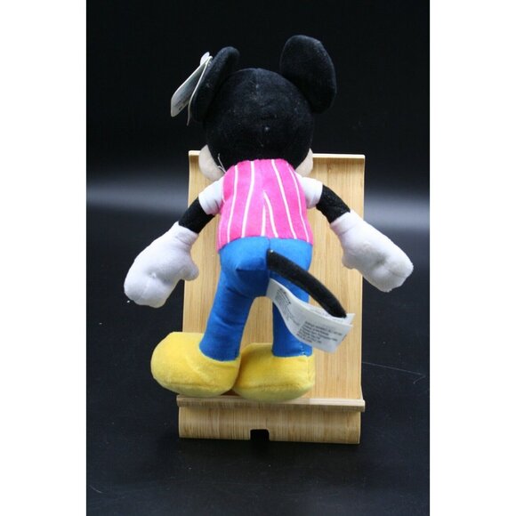 ⚡ Disney Mickey Mouse Valentines Day Plush Pink Heart Vest Small 9" BEANIE ⚡ - Picture 2 of 12
